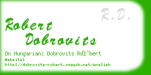 robert dobrovits business card